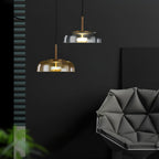 Lustra Suspension en Verre Transparent Élégante - Neutralighting