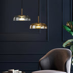 Lustra Suspension en Verre Transparent Élégante - Neutralighting