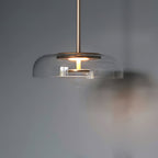 Lustra Suspension en Verre Transparent Élégante - Neutralighting