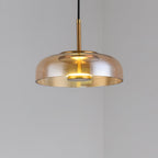 Lustra Suspension en Verre Transparent Élégante - Neutralighting