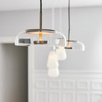 Lustra Suspension en Verre Transparent Élégante - Neutralighting