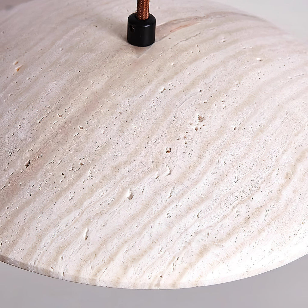 Zodore Large-Bord Travertin Pendentif Lumière - Neutralighting
