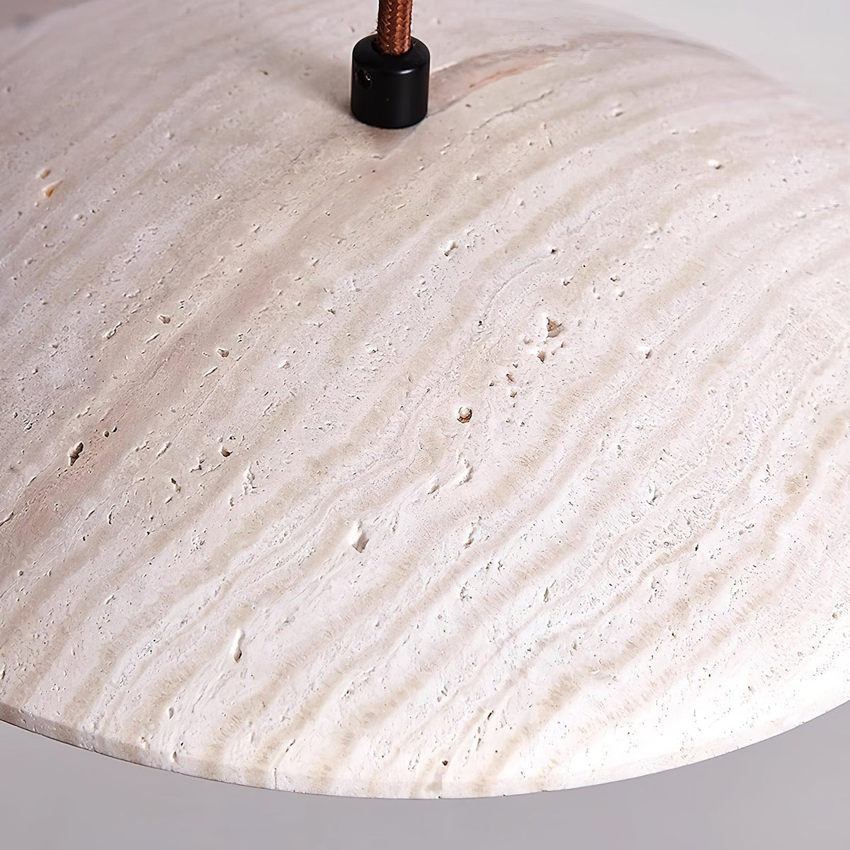 Zodore Large-Bord Travertin Pendentif Lumière - Neutralighting