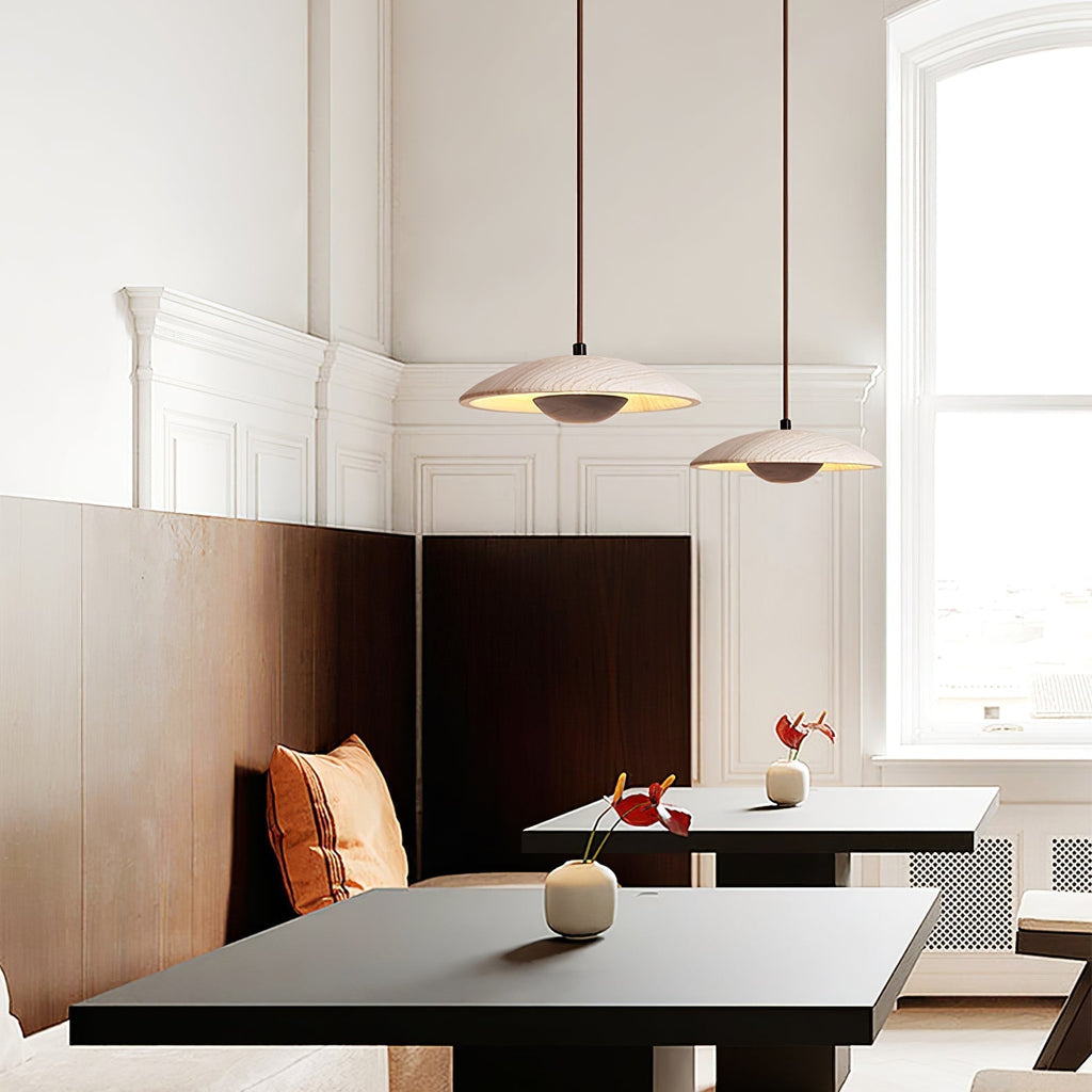 Zodore Large-Bord Travertin Pendentif Lumière - Neutralighting