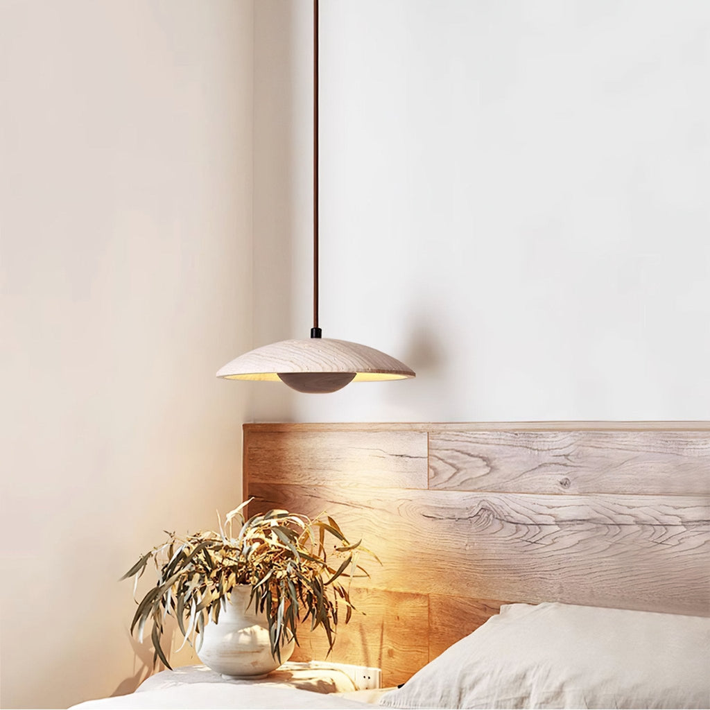 Zodore Large-Bord Travertin Pendentif Lumière - Neutralighting