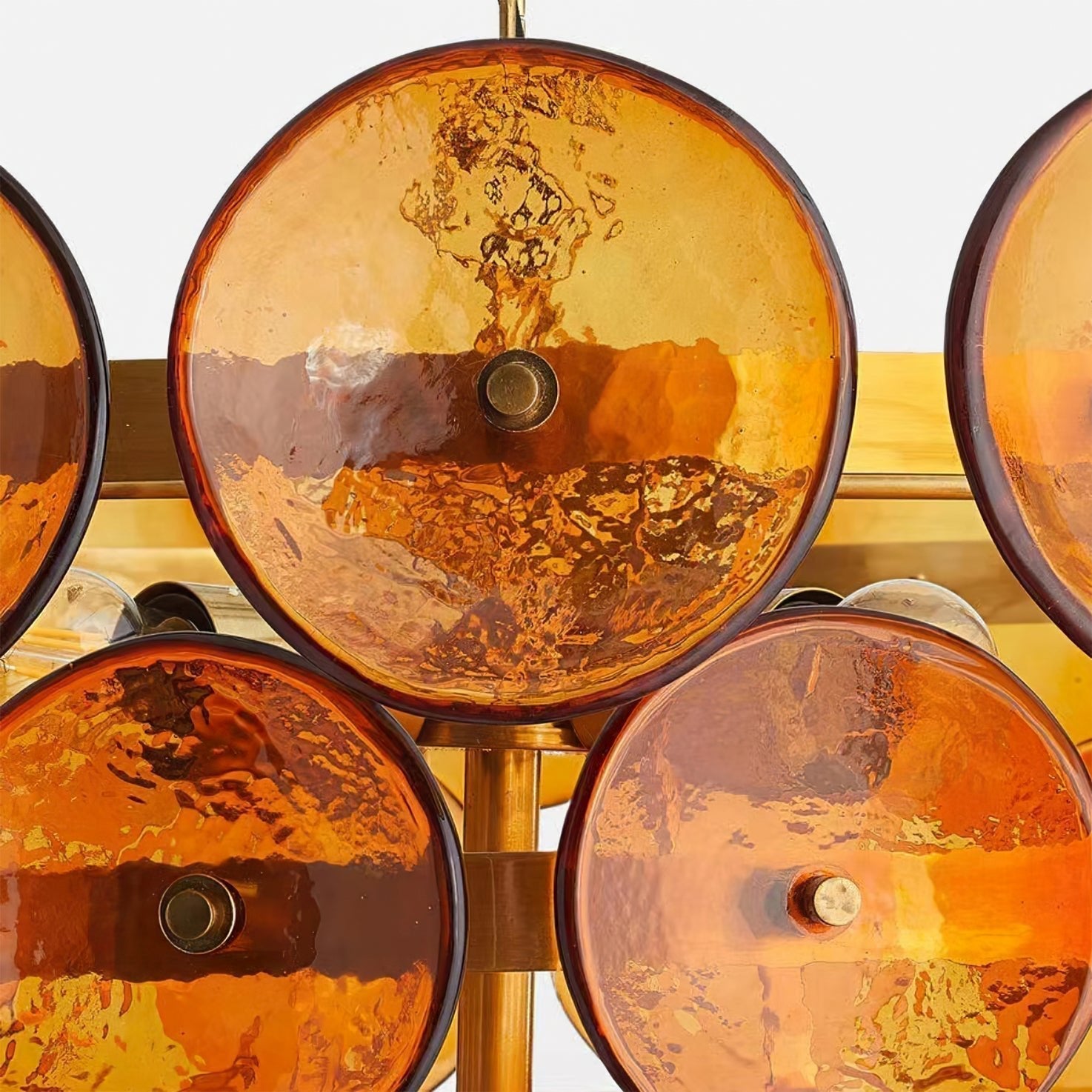 Aurora Chandelier Disque Verre Murano Vintage - Neutralighting