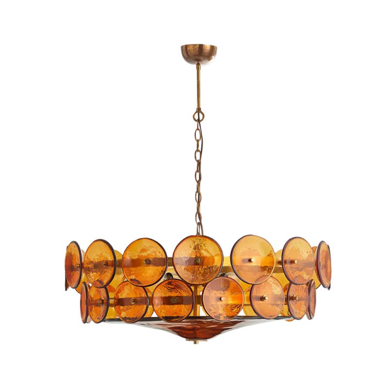 Aurora Chandelier Disque Verre Murano Vintage - Neutralighting