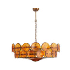 Aurora Chandelier Disque Verre Murano Vintage - Neutralighting