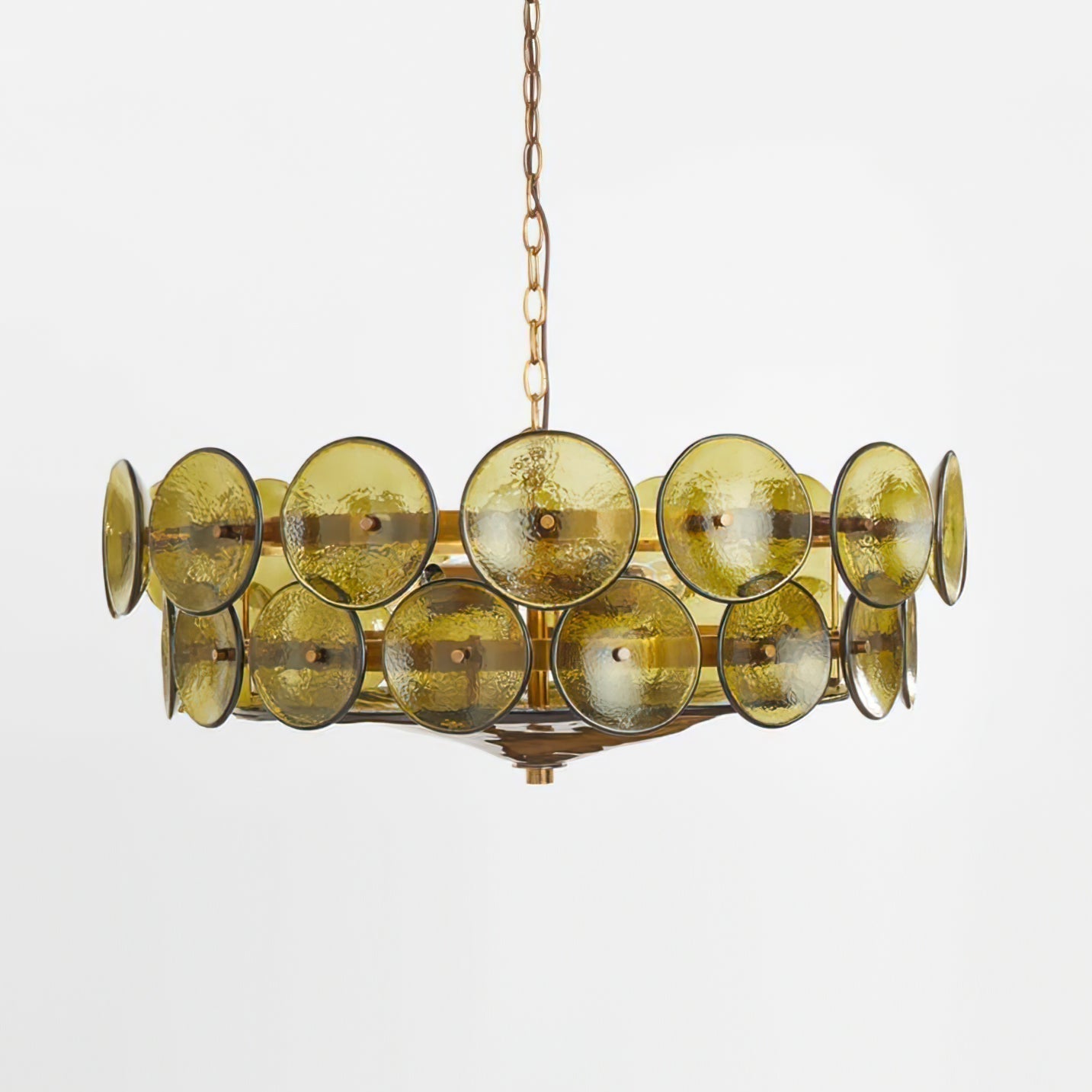 Aurora Chandelier Disque Verre Murano Vintage - Neutralighting