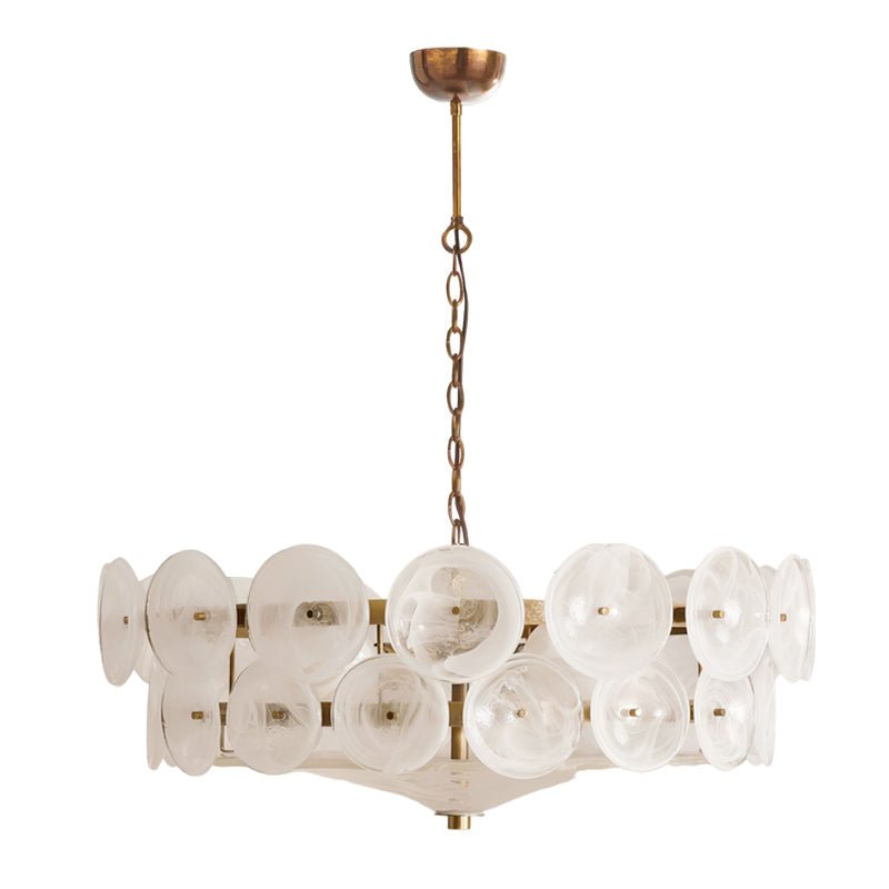 Aurora Chandelier Disque Verre Murano Vintage - Neutralighting