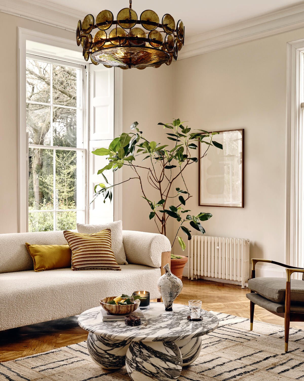 Aurora Chandelier Disque Verre Murano Vintage - Neutralighting