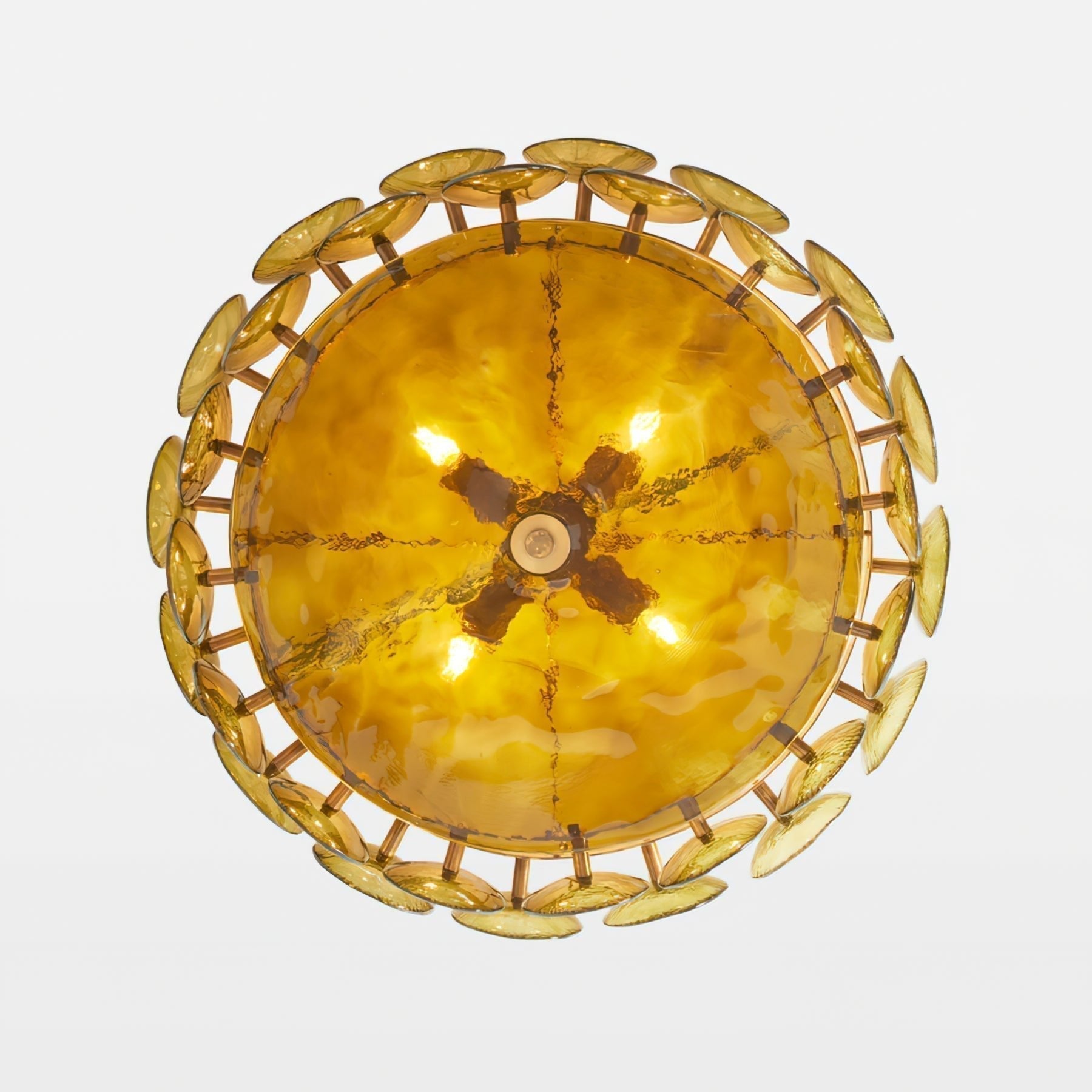 Aurora Chandelier Disque Verre Murano Vintage - Neutralighting