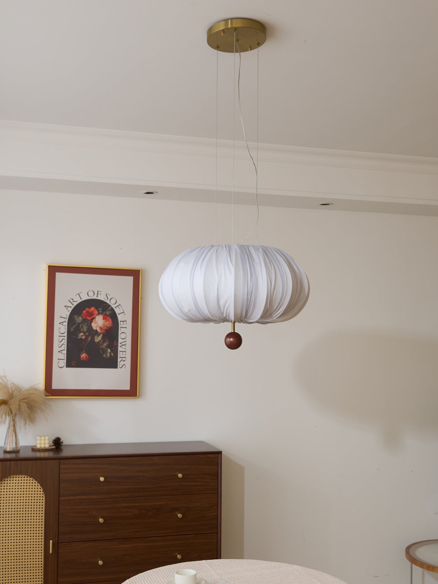 Vasilen Lampe Plafonnier Premium Art Nordic Ballon Bois Tissu - Neutralighting