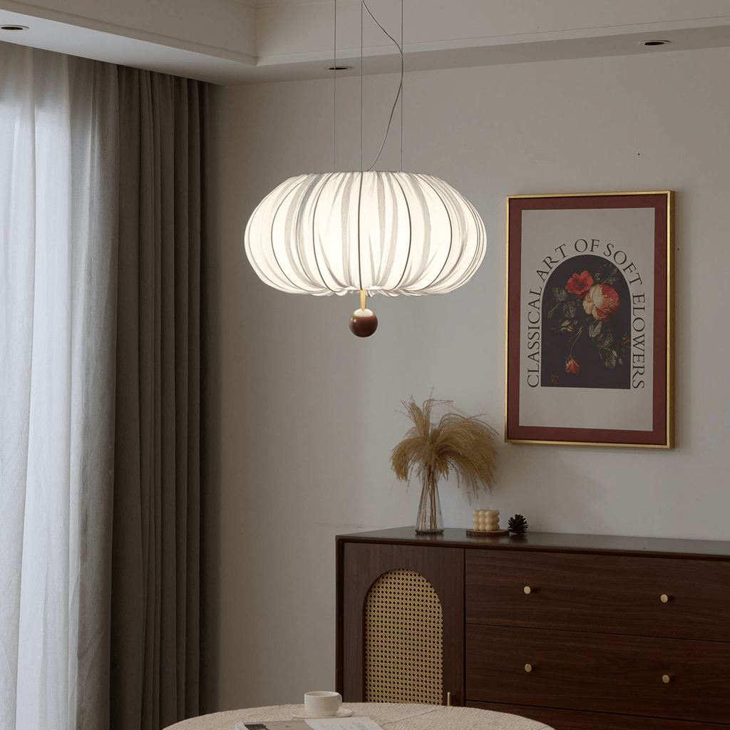 Vasilen Lampe Plafonnier Premium Art Nordic Ballon Bois Tissu - Neutralighting