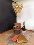 Aurora Lustre Ambre Verre Pétales Superposé Luxe - Neutralighting