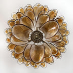 Aurora Lustre Ambre Verre Pétales Superposé Luxe - Neutralighting