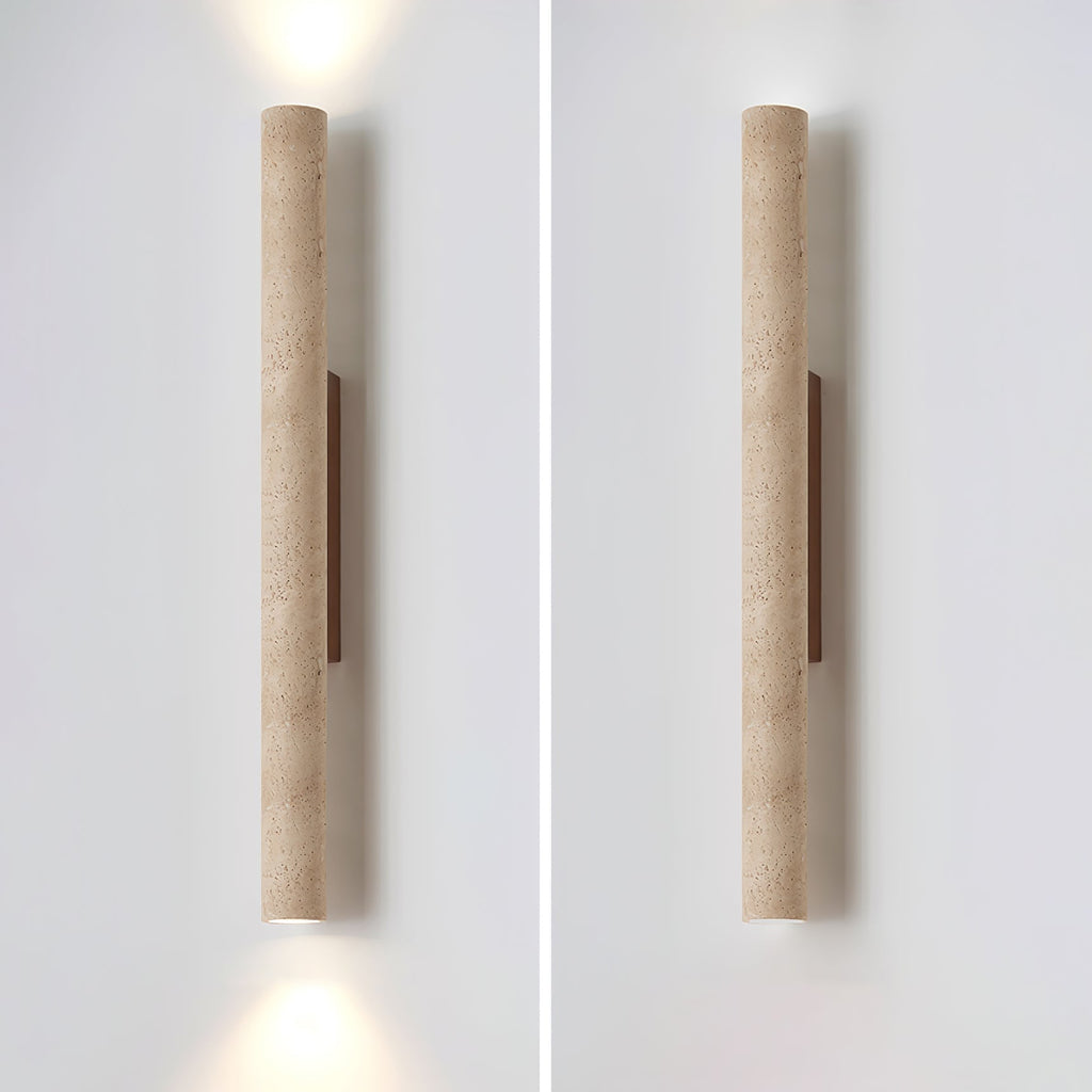 Olvaros Applique Murale Cylindre Mince Travertin - Neutralighting