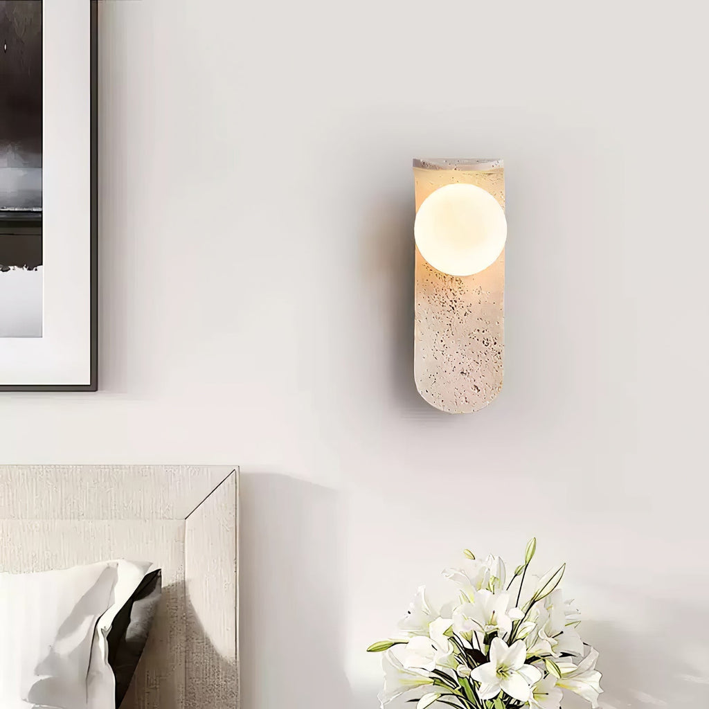 Cutalos Applique Murale Moderne en Travertin - Neutralighting