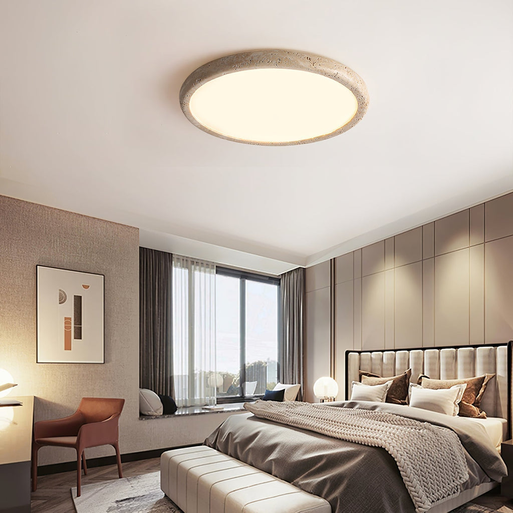 Aurrina Plafonnier Cadre Anneau en Travertin - Neutralighting