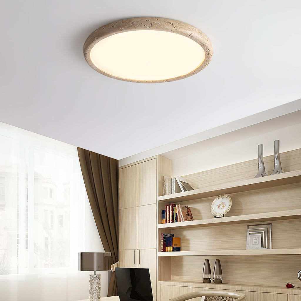 Aurrina Plafonnier Cadre Anneau en Travertin - Neutralighting