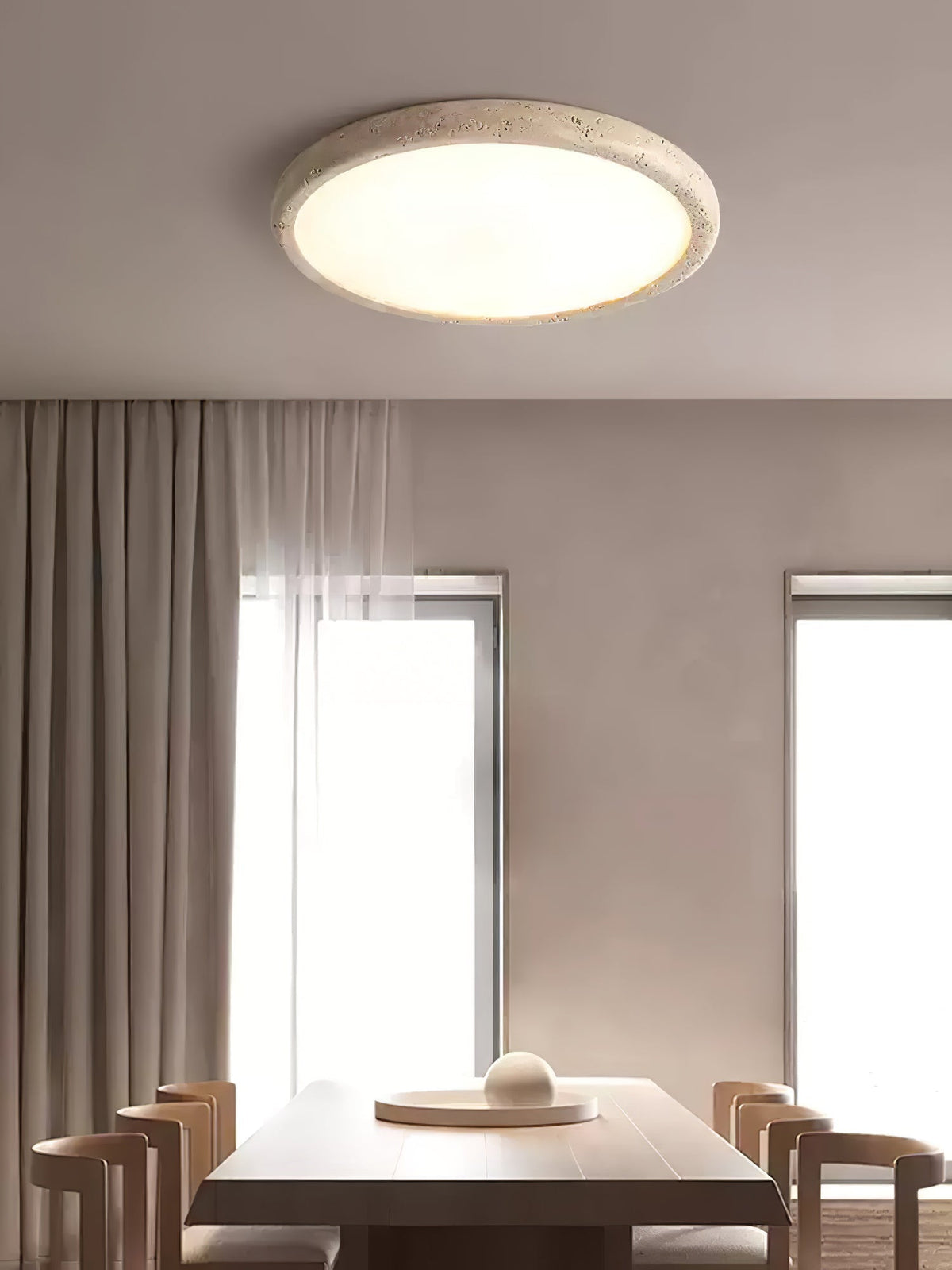 Aurrina Plafonnier Cadre Anneau en Travertin - Neutralighting