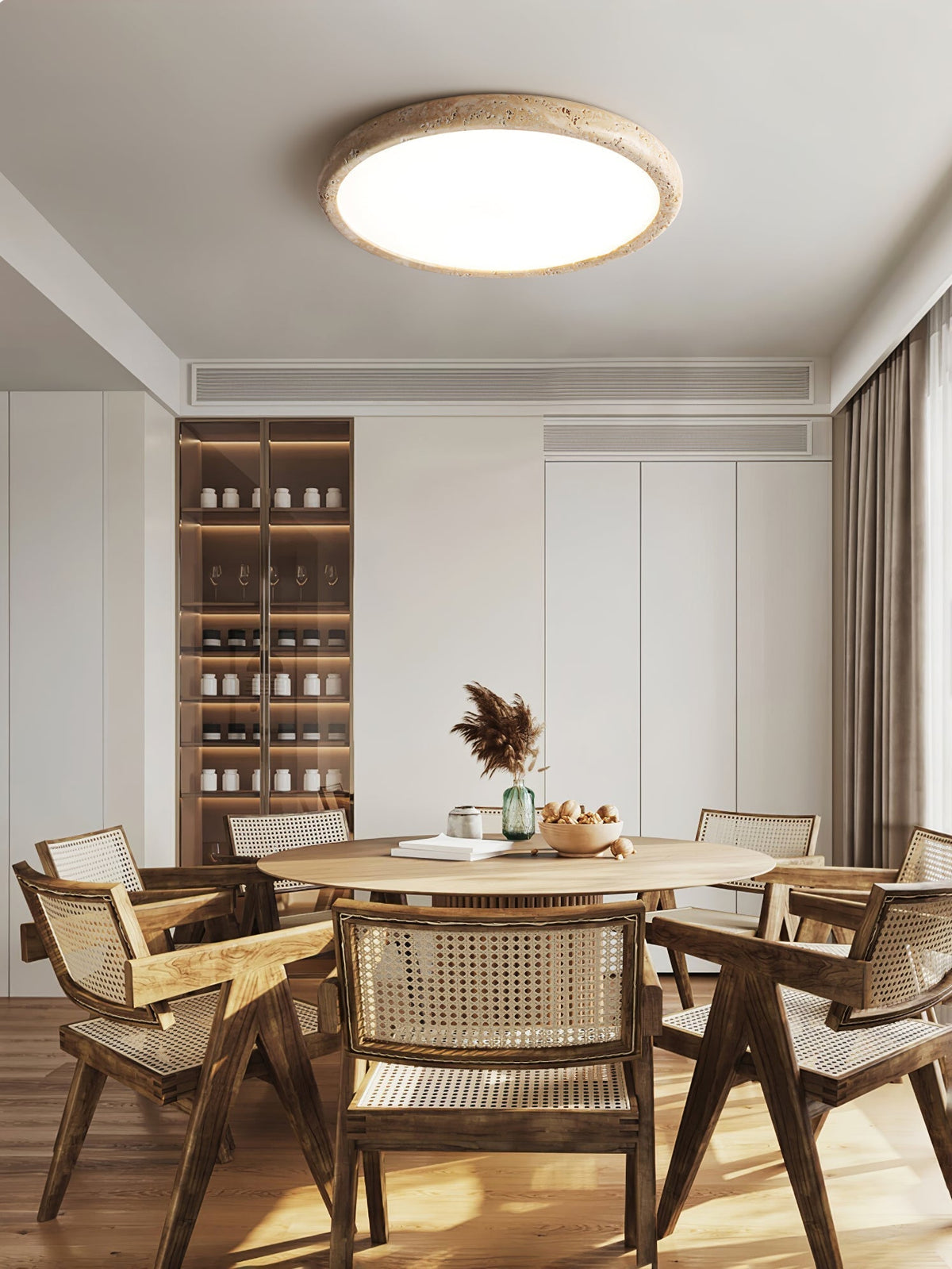 Aurrina Plafonnier Cadre Anneau en Travertin - Neutralighting