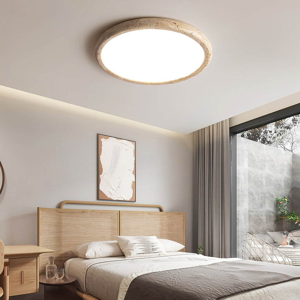 Aurrina Plafonnier Cadre Anneau en Travertin - Neutralighting