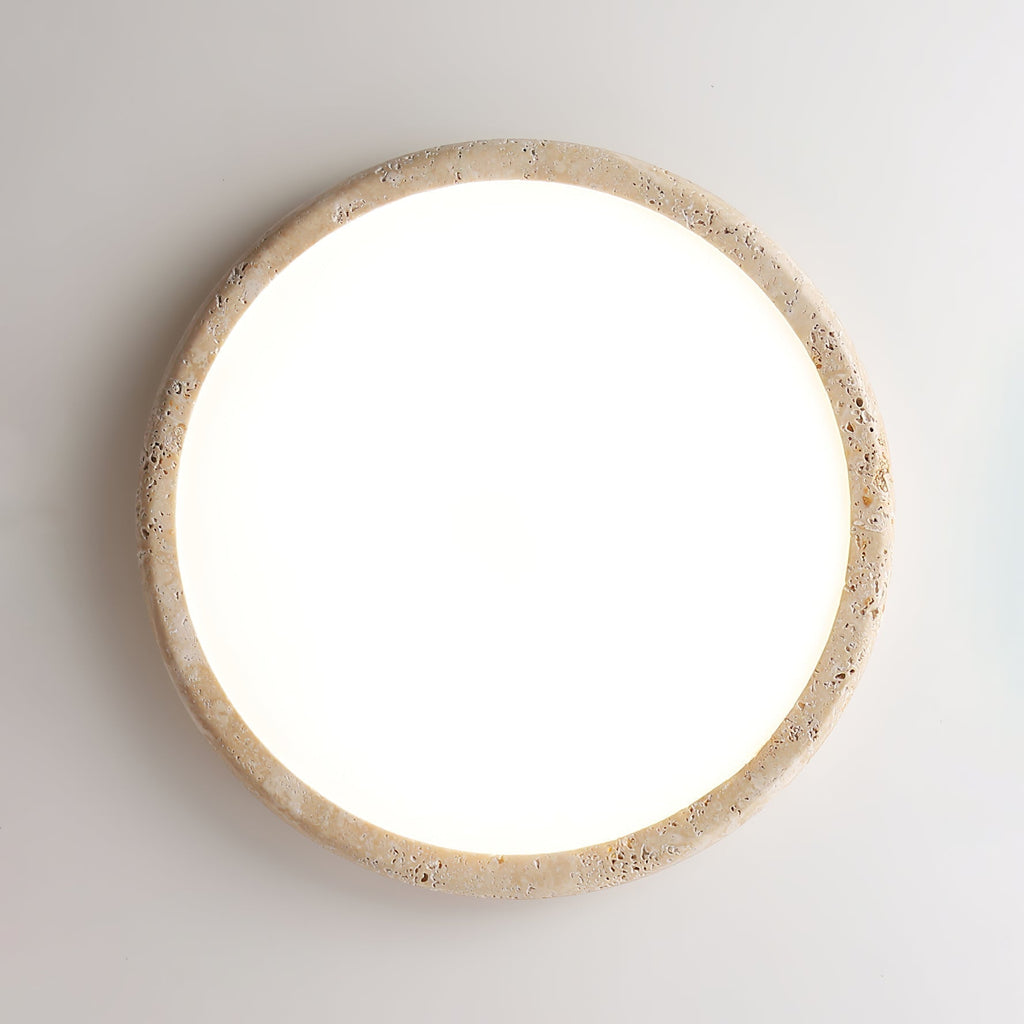 Aurrina Plafonnier Cadre Anneau en Travertin - Neutralighting