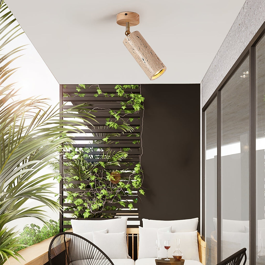 Mycaran Suspension Minimaliste en Travertin - Neutralighting