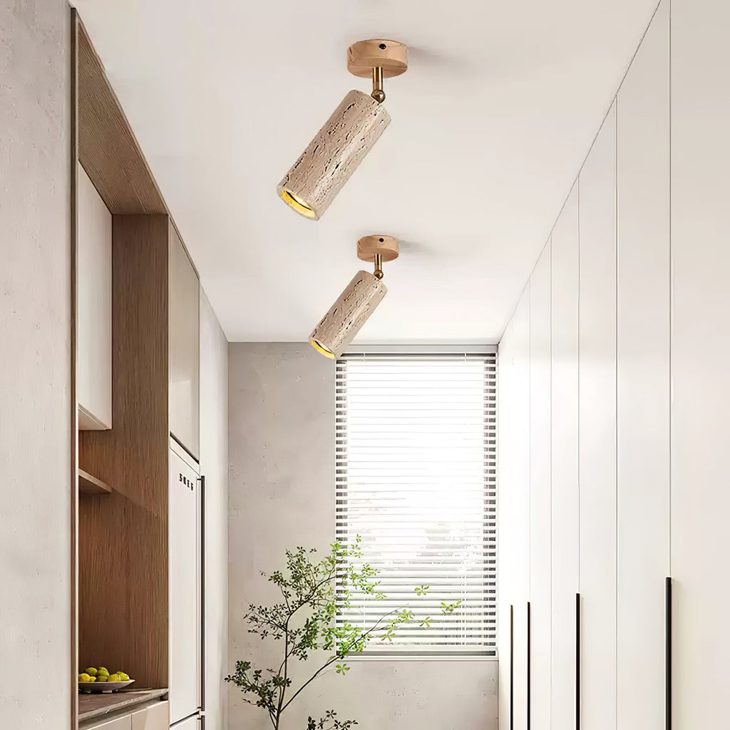 Mycaran Suspension Minimaliste en Travertin - Neutralighting