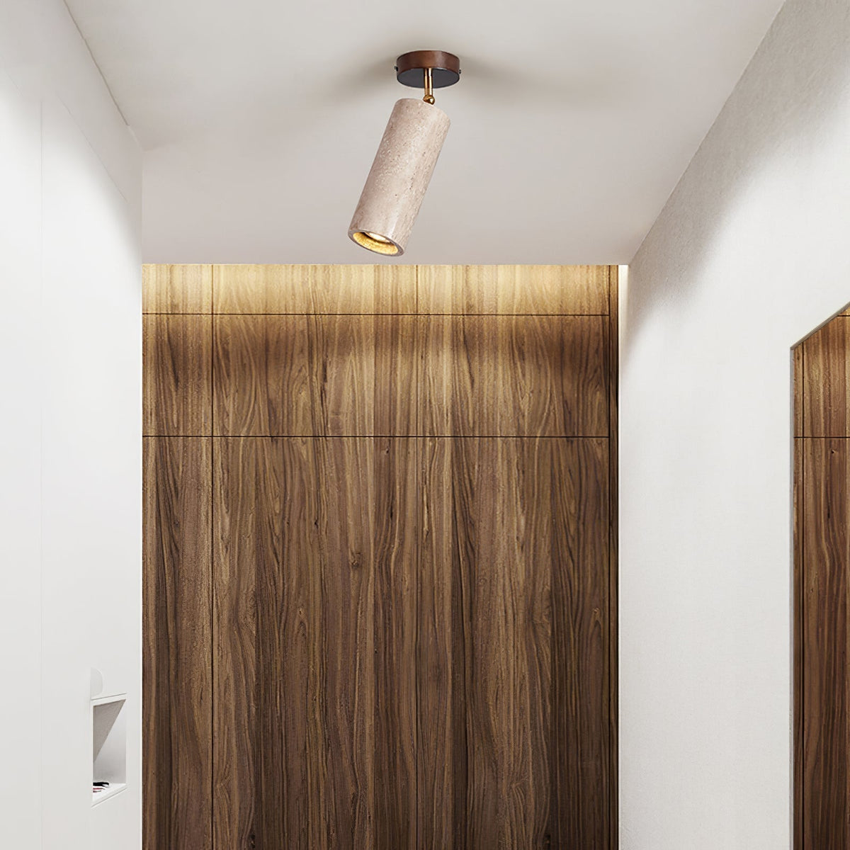Mycaran Suspension Minimaliste en Travertin - Neutralighting