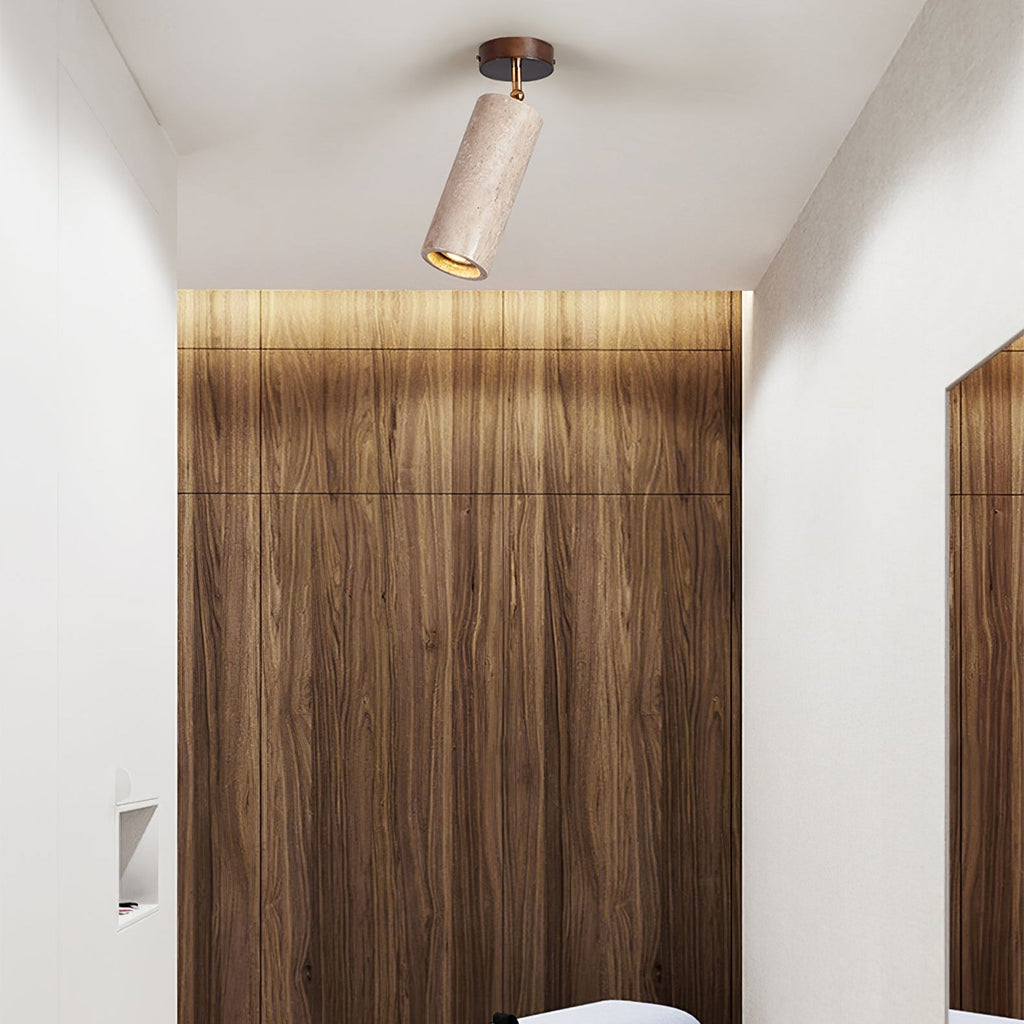 Mycaran Suspension Minimaliste en Travertin - Neutralighting