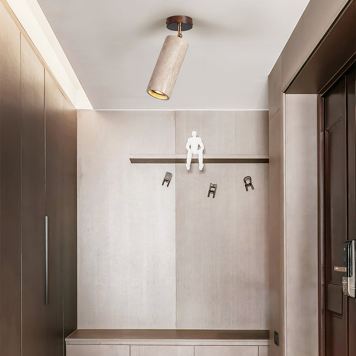 Mycaran Suspension Minimaliste en Travertin - Neutralighting