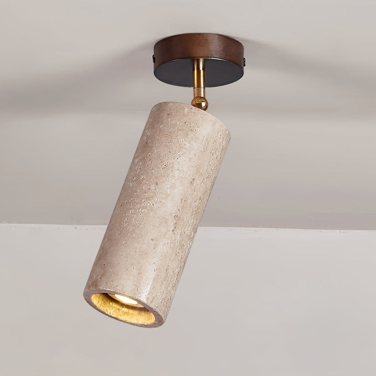 Mycaran Suspension Minimaliste en Travertin - Neutralighting