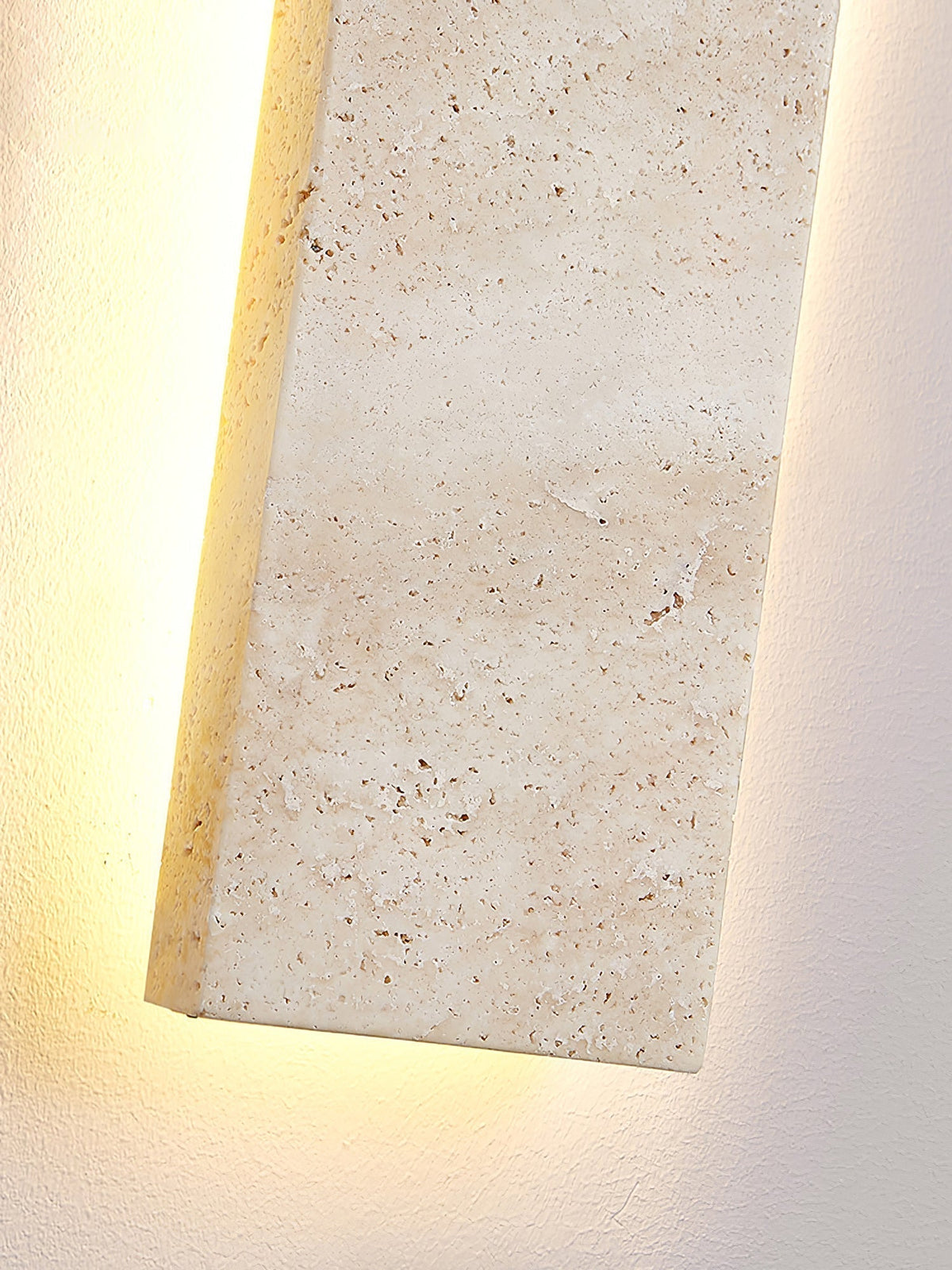 Olnorir Applique Murale Rectangulaire Mince en Travertin - Neutralighting