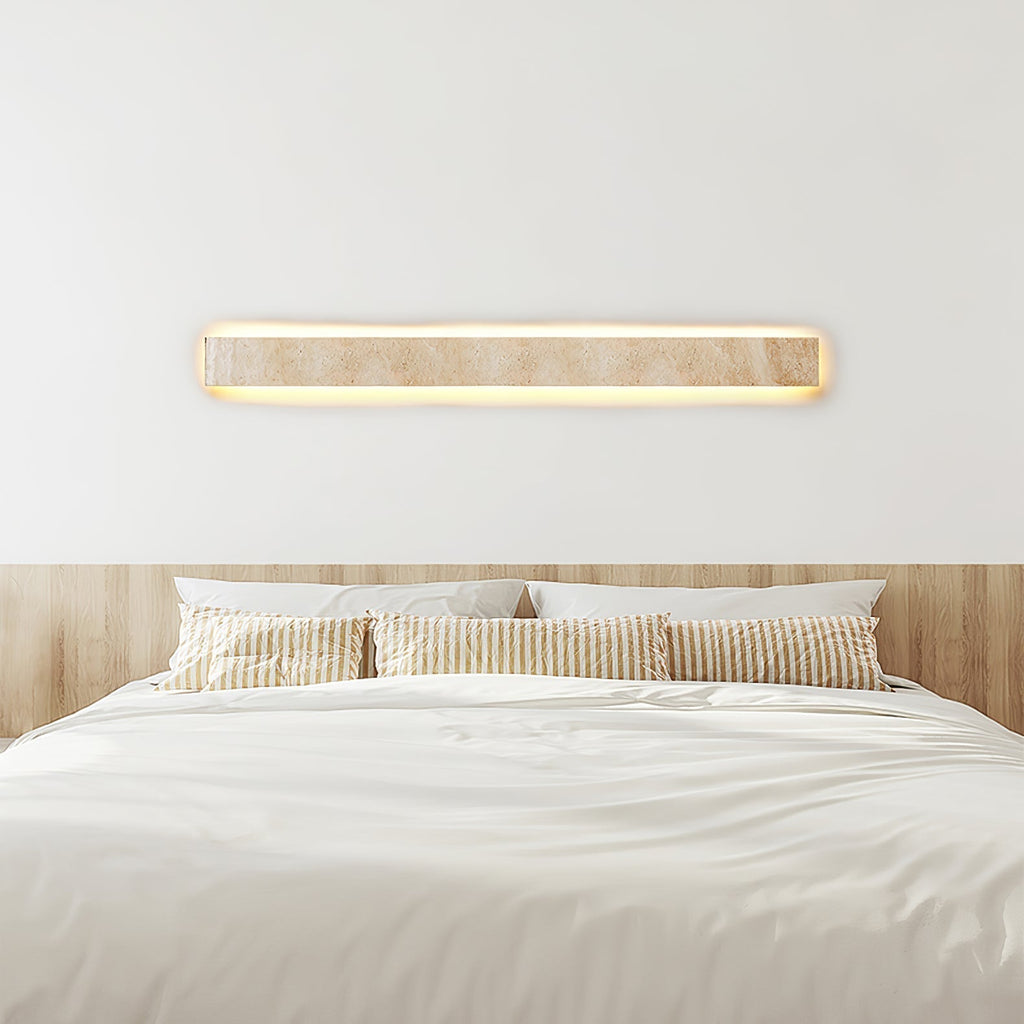 Olnorir Applique Murale Rectangulaire Mince en Travertin - Neutralighting