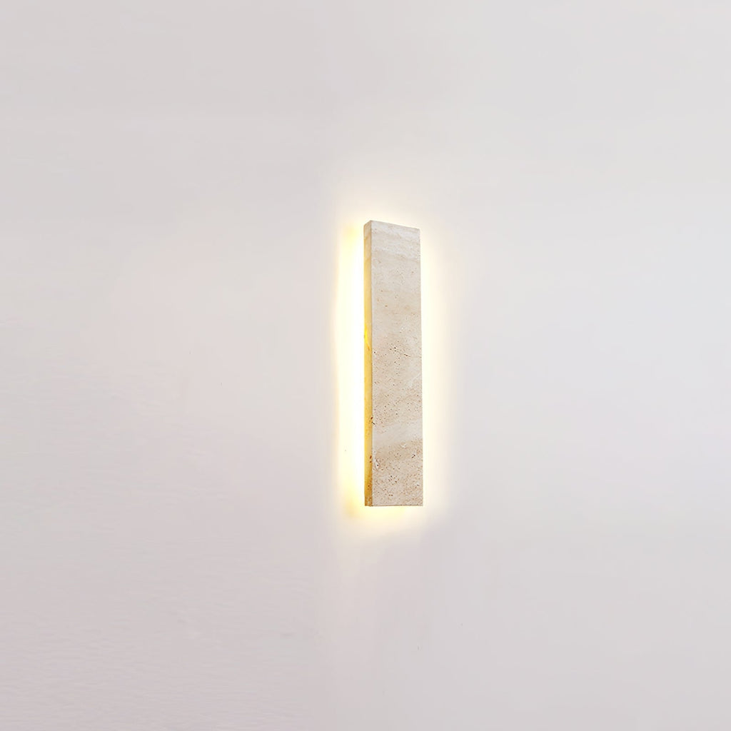 Olnorir Applique Murale Rectangulaire Mince en Travertin - Neutralighting