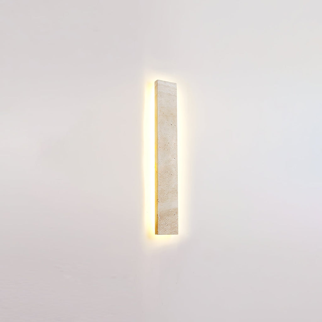 Olnorir Applique Murale Rectangulaire Mince en Travertin - Neutralighting