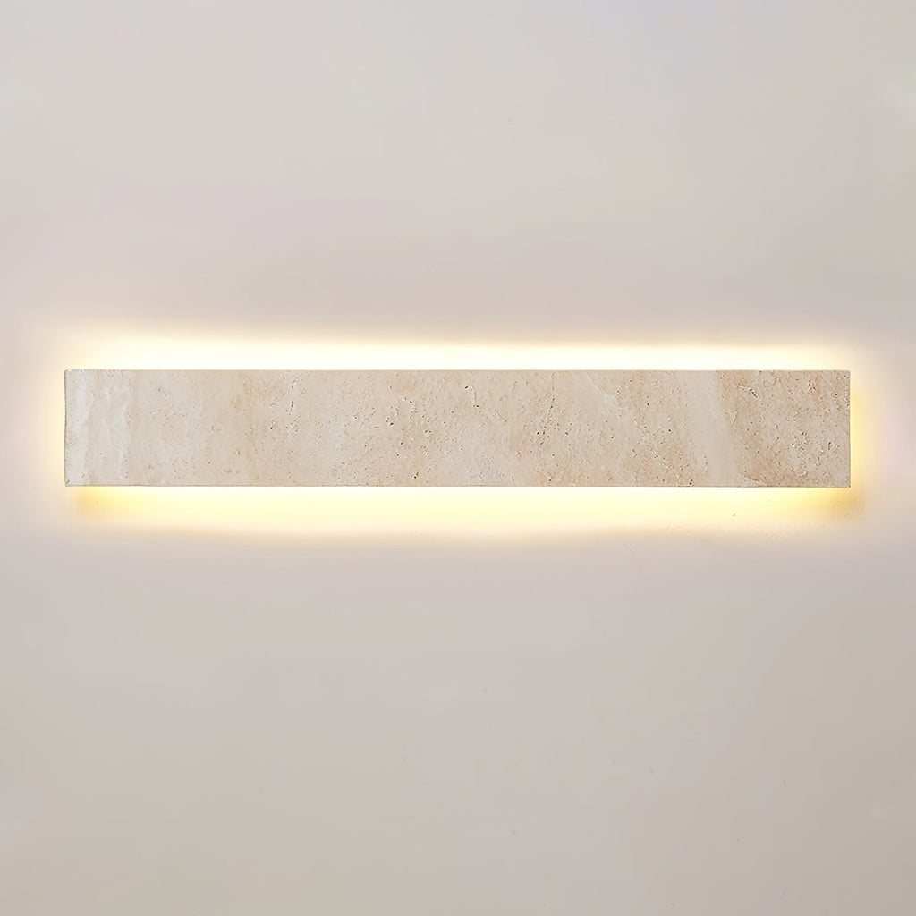 Olnorir Applique Murale Rectangulaire Mince en Travertin - Neutralighting