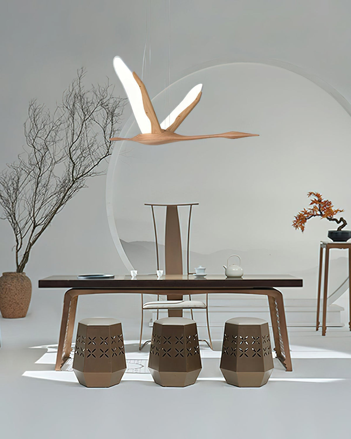 Flora Suspension Moderne en Bois - Neutralighting