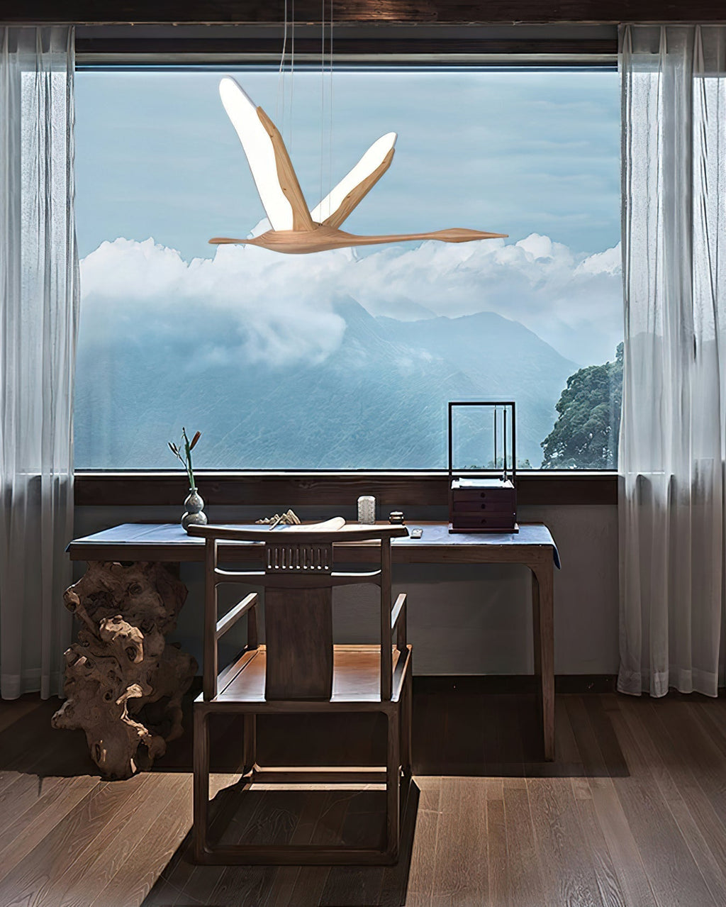 Flora Suspension Moderne en Bois - Neutralighting