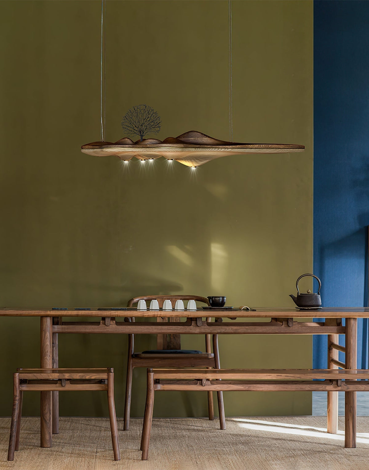 Etalyra Suspension en Bois Élégance Premium - Neutralighting