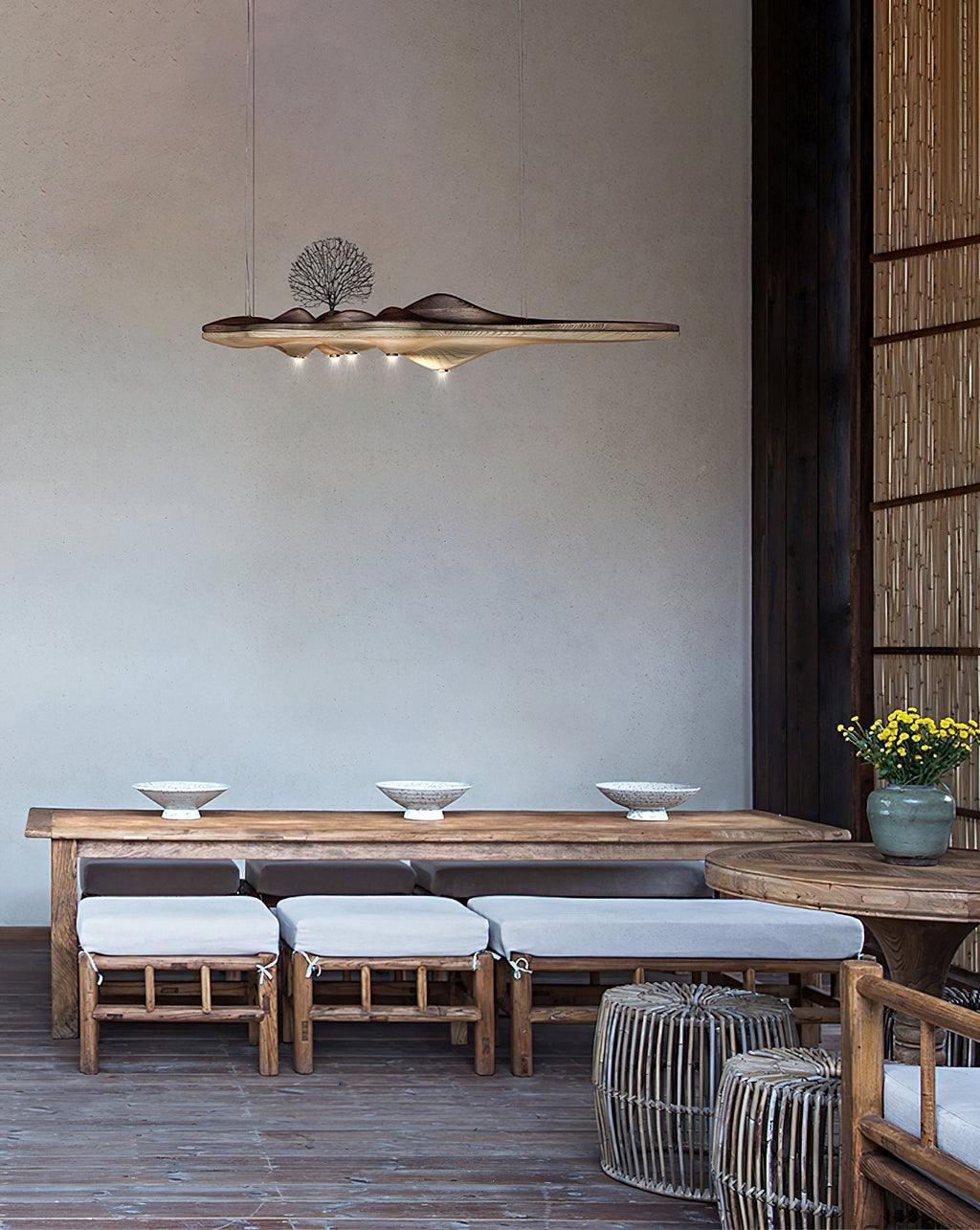 Etalyra Suspension en Bois Élégance Premium - Neutralighting