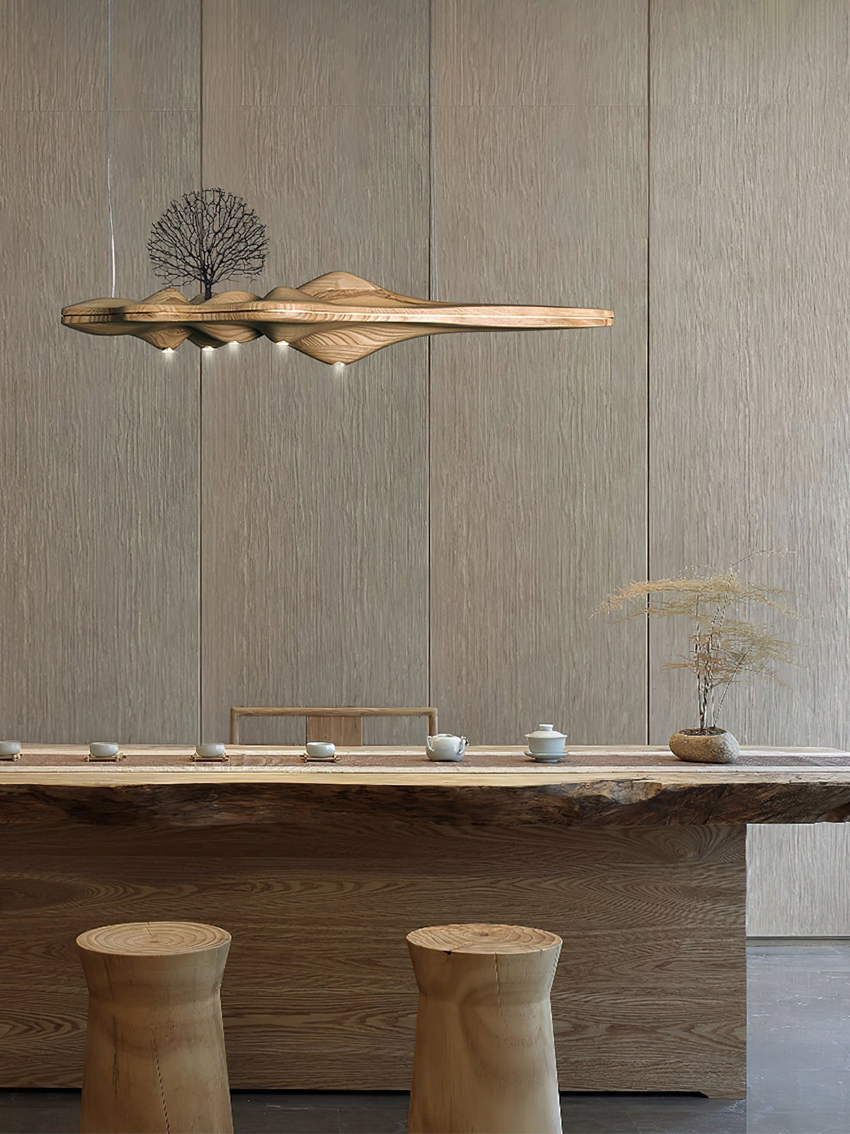 Etalyra Suspension en Bois Élégance Premium - Neutralighting