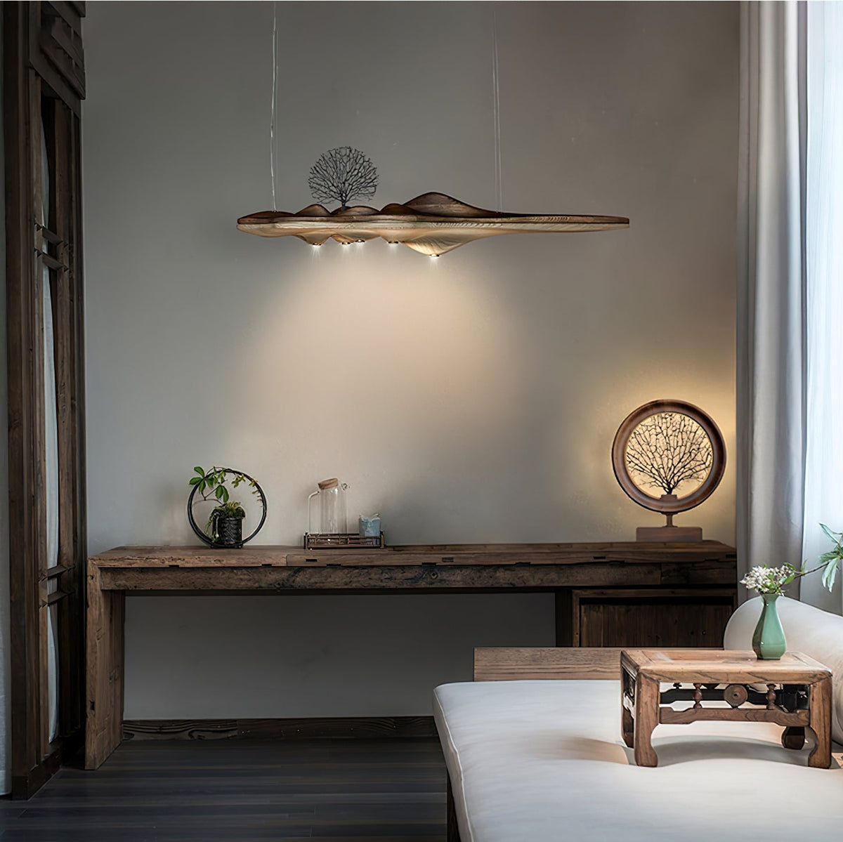 Etalyra Suspension en Bois Élégance Premium - Neutralighting