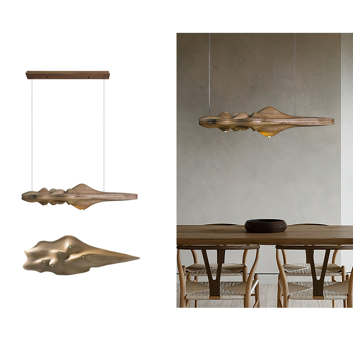 Etalyra Suspension en Bois Élégance Premium - Neutralighting
