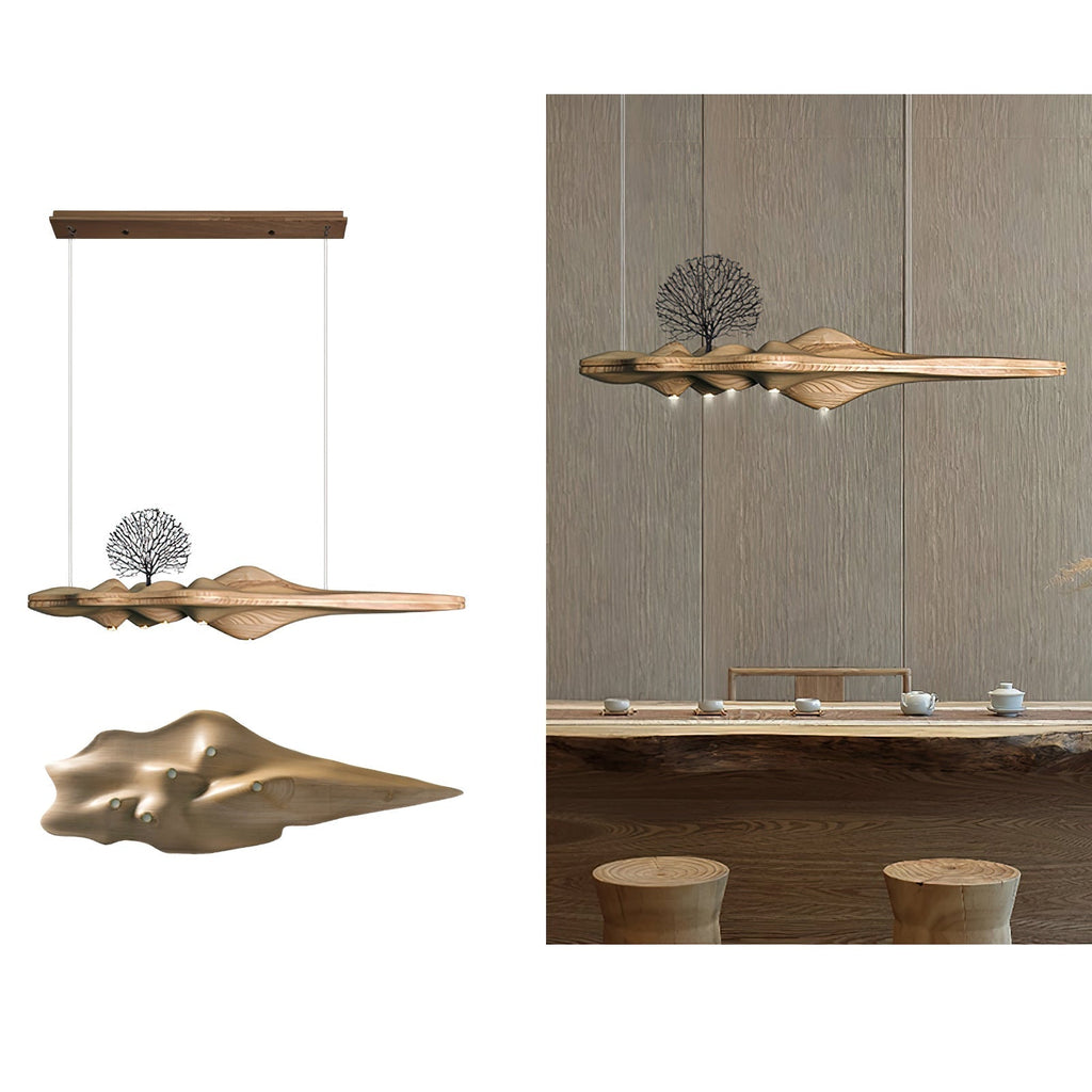Etalyra Suspension en Bois Élégance Premium - Neutralighting