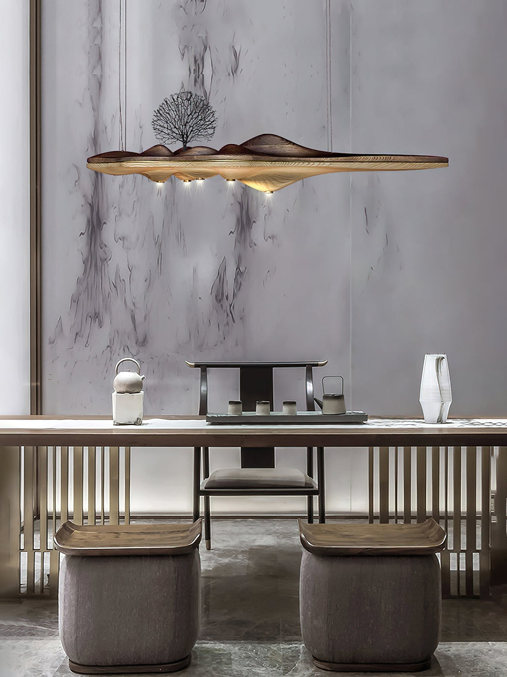 Etalyra Suspension en Bois Élégance Premium - Neutralighting