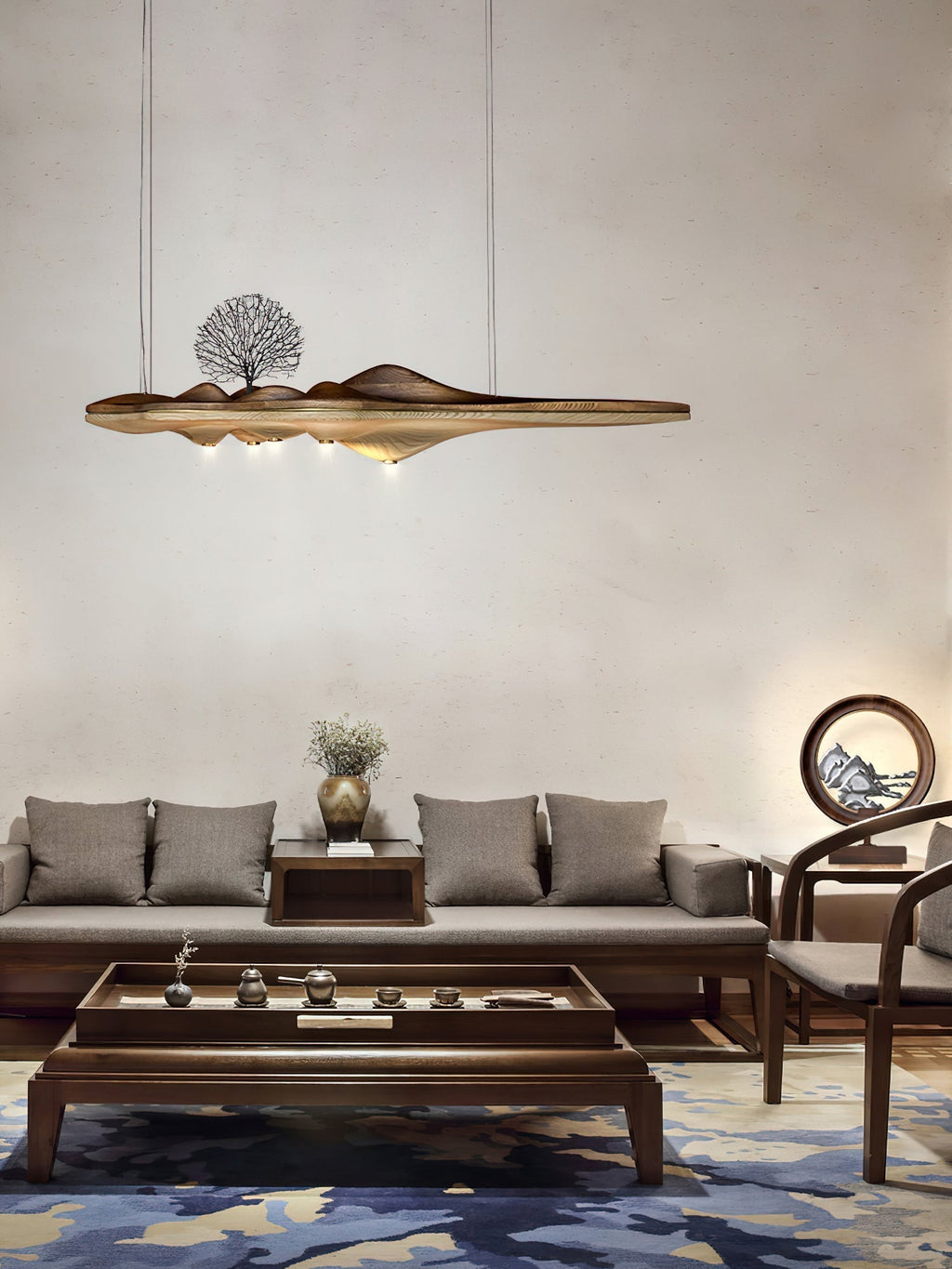 Etalyra Suspension en Bois Élégance Premium - Neutralighting