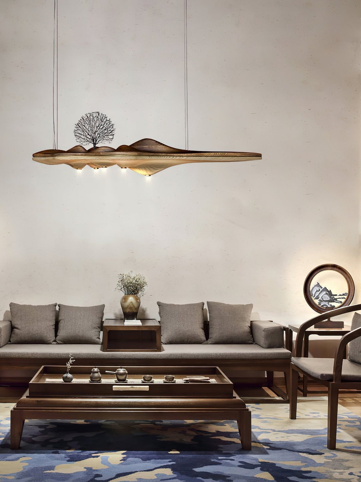 Etalyra Suspension en Bois Élégance Premium - Neutralighting